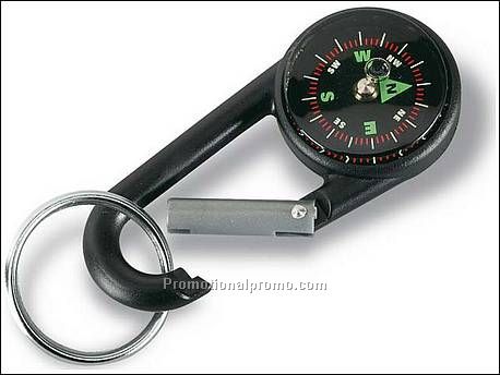 Karabijnhaak met kompas
