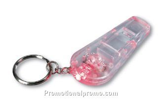 Key ring with whistle