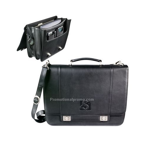 Millennium Leather Compu-Saddle Bag