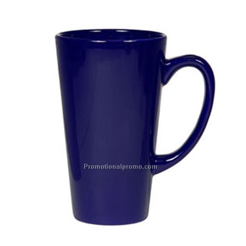 Mug - 2-tone, Cafe Latte, Cobalt 16 oz.