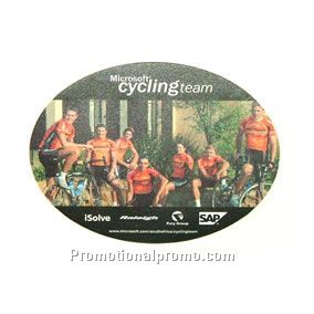 Oval Laminated Foam Mousepad