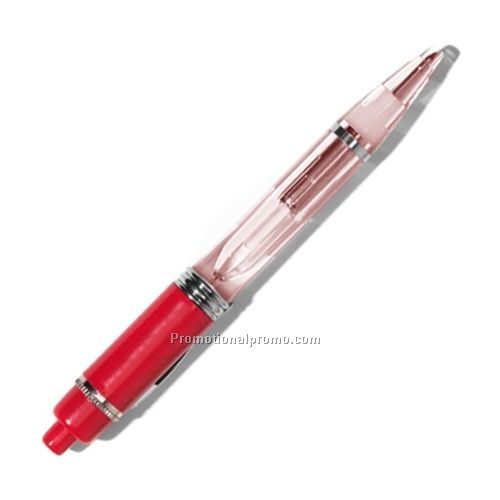 Pen - Light Up, Single Color, Matching LED and Cap Pen, Red