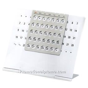 Perpetual aluminium calendar