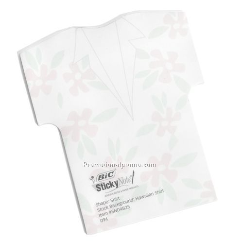 Sticky Note - Hawaiian Shirt Shape, Bic