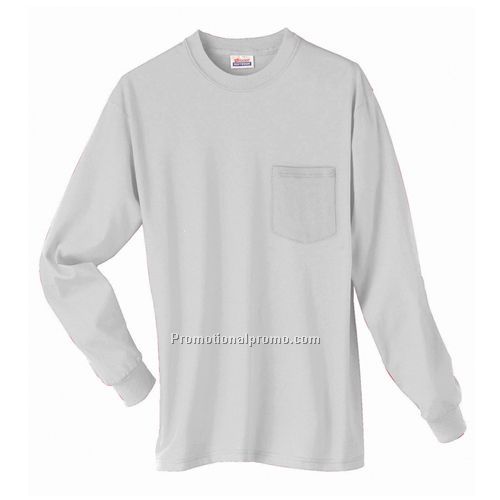 T-Shirt - Hanes® Heavyweight Long Sleeve Lights, 100% Cotton