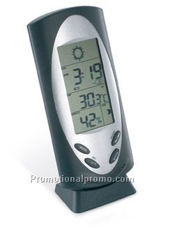 Weather station clock