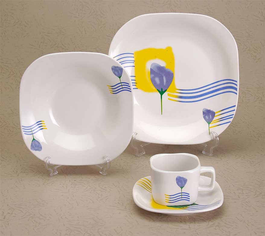 dinner set with decal
  
   
     
    
