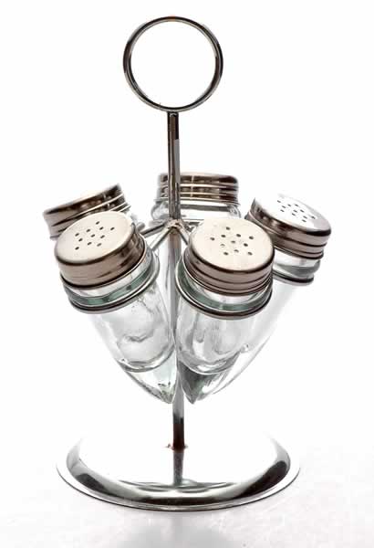salt and pepper set with metal stand
  
   
     
    