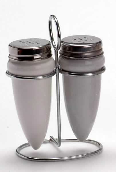 salt and pepper set with metal stand
  
   
     
    