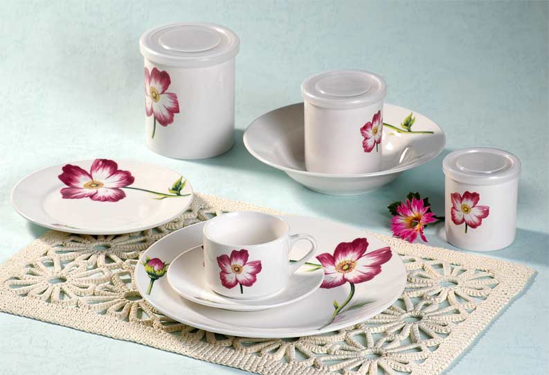 dinner set with decal
  
   
     
    