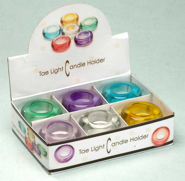 color sprayed candle holders in display tray
  
   
     
    