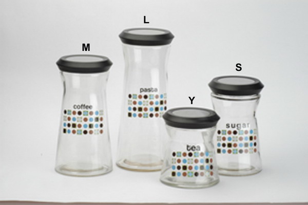 storage jar set with decal
  
   
     
    