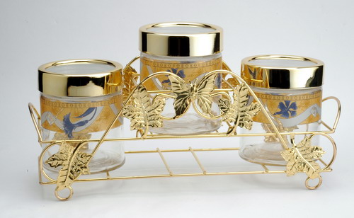 storage jar set with decal
  
   
     
    