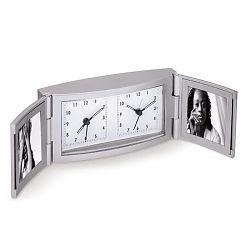 Dual Time Dual Photo Clock AQ-502