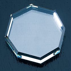 Octagon Shape Paperweight C-GPO3
