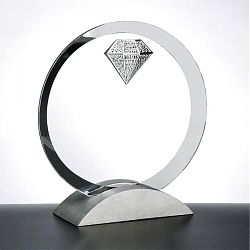 Optica Circle Jewel Award with Metal Base C-LD06