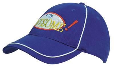 Cotton Cap with Piping