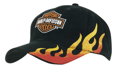 Flame Embroidered Cap