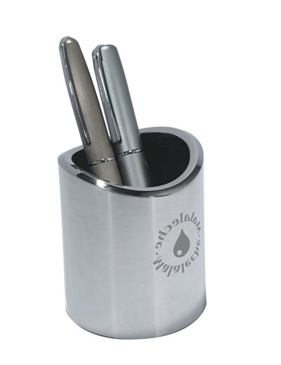 Deluxe Chrome Pen Holder