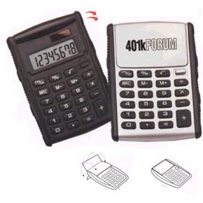 Jumbo Auto Flip-Top Dual Power Calculator