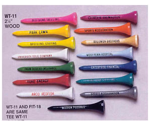 Imprinted Wood Golf Tees