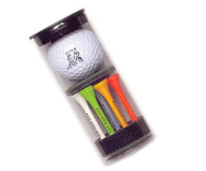 Teeline 1-Ball Golf Tube w/Golf Ball & 9 Tees
