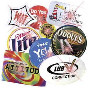 Flashing Celluloid  Buttons