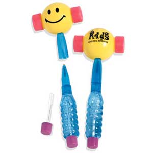 Promotional "Smilee" Bubble Pens/ Noisy Maker