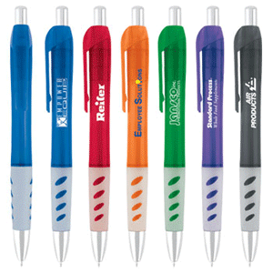 Translucent Ribby Grippy Pen
