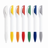 Promotional white barrelled ballpen