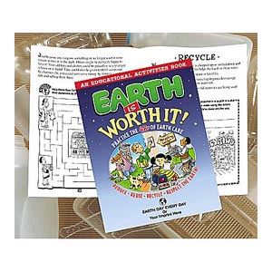 Earth Is Worth It! Practice The 4 Rs Of Earth Care Educational Activity Book (Personalization)