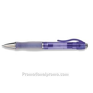 Paper Mate Breeze Translucent Purple Barrel & Grip/Frosted White Grip Gel Pen