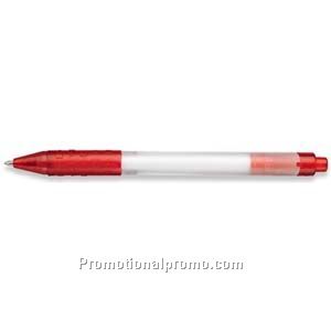 Paper Mate Spirit Frosted White Barrel/Red Grip & Trim Ball Pen
