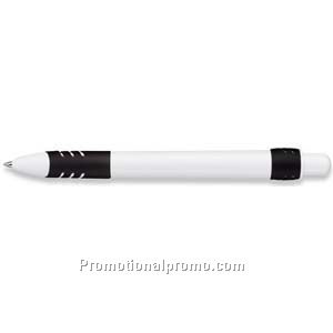 Paper Mate Dash White Barrel/Black Grip & Trim Ball Pen