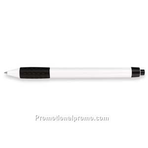 Paper Mate Groove White Barrel/Black Trim Ball Pen