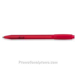 Paper Mate Sport Retractable Translucent Red Barrel, Black Ink Ball Pen