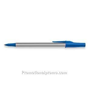 Paper Mate Write Bros Silver Barrel/Royal Blue Trim, Black Ink