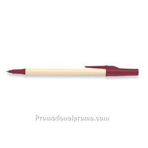 Paper Mate Write Bros Cream Barrel/Burgundy Trim, Black Ink