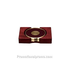 Dymondwood(TM) Two-Coaster Tray