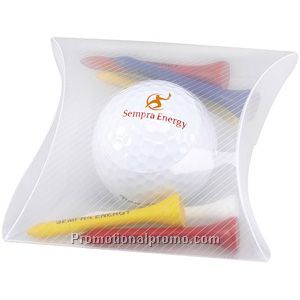 Pinnacle(R) Gold Imprinted Golf Pillow Pack