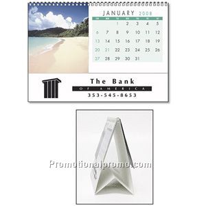 Custom Desk Calendar, Twin-looped