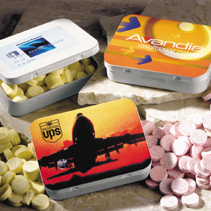 4 COLOR PROCESS FILLED LOZENGE BOX