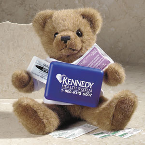 8" TEDDY BEAR WITH FIRST AID KIT