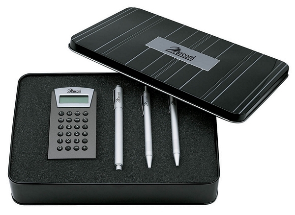 Ballpoint Pen / Pencil / Rollerball Pen / Techno-Calculator Giftset