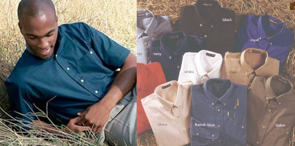 Jonathan Corey Short Sleeve Twill Button Down Shirt