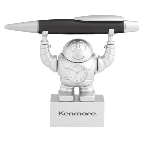 Robot Clock Stand  With Pen