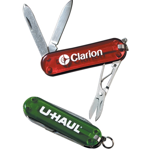 Translucent 5 function pocket tool - blue