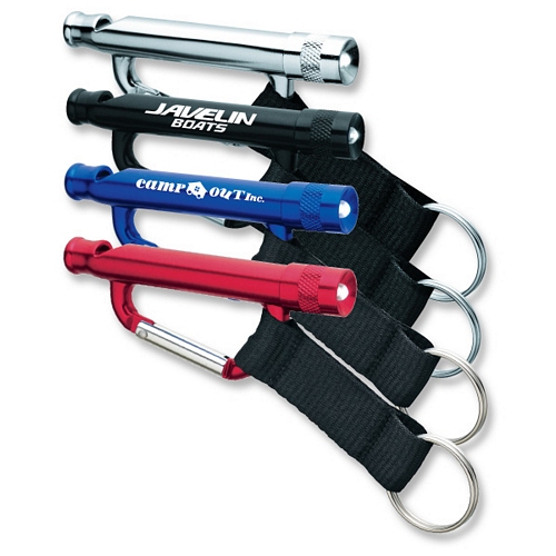 CARABINER / WHISTLE / FLASHLIGHT
