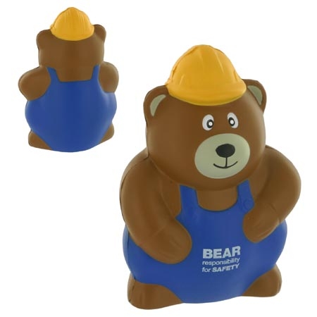 Construction Worker Bear Stress Reliever
