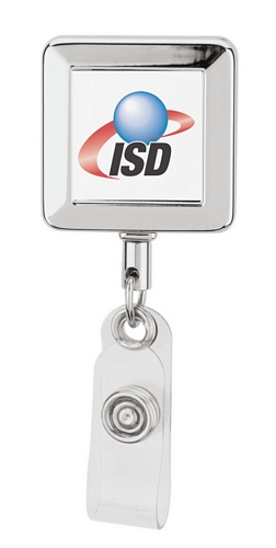 Square Metal Badge Holder